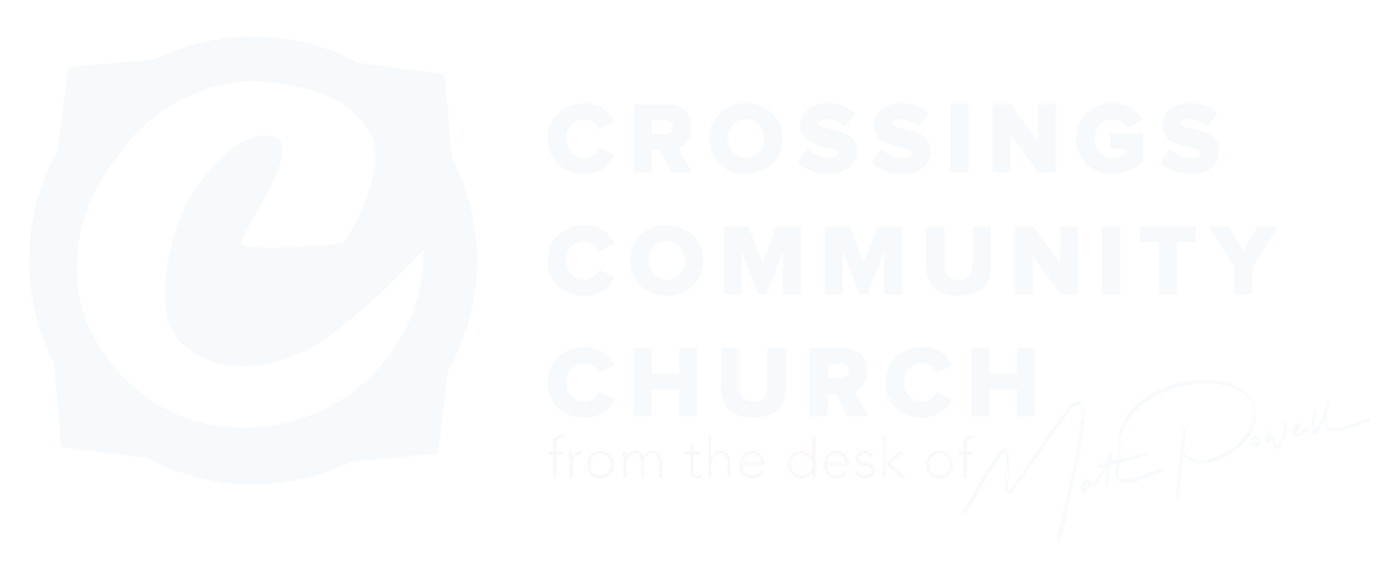Crossings: Notes From The Pastor's Desk